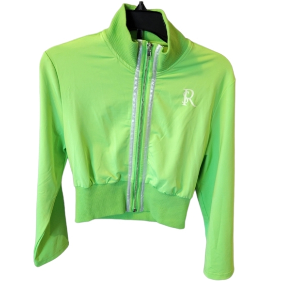 Gsuwoo So Real neon green zip up jacket large - Picture 1 of 6